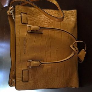 Yellow Michael Kors purse